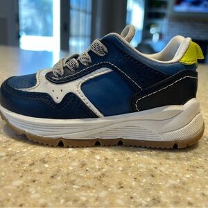 OshKosh B'gosh Navy and White Kids Sneakers